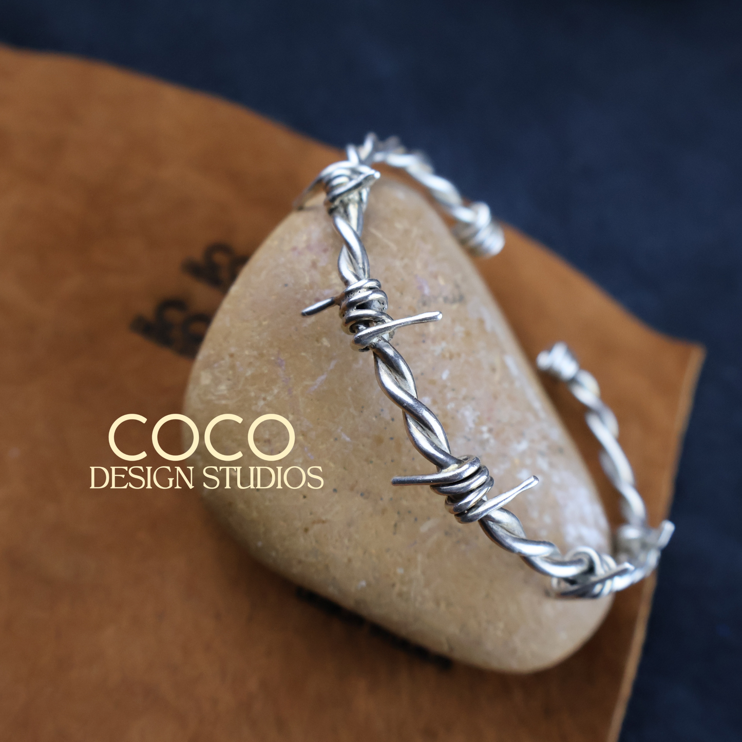 Sterling SIlver Barbed Wire Cuff