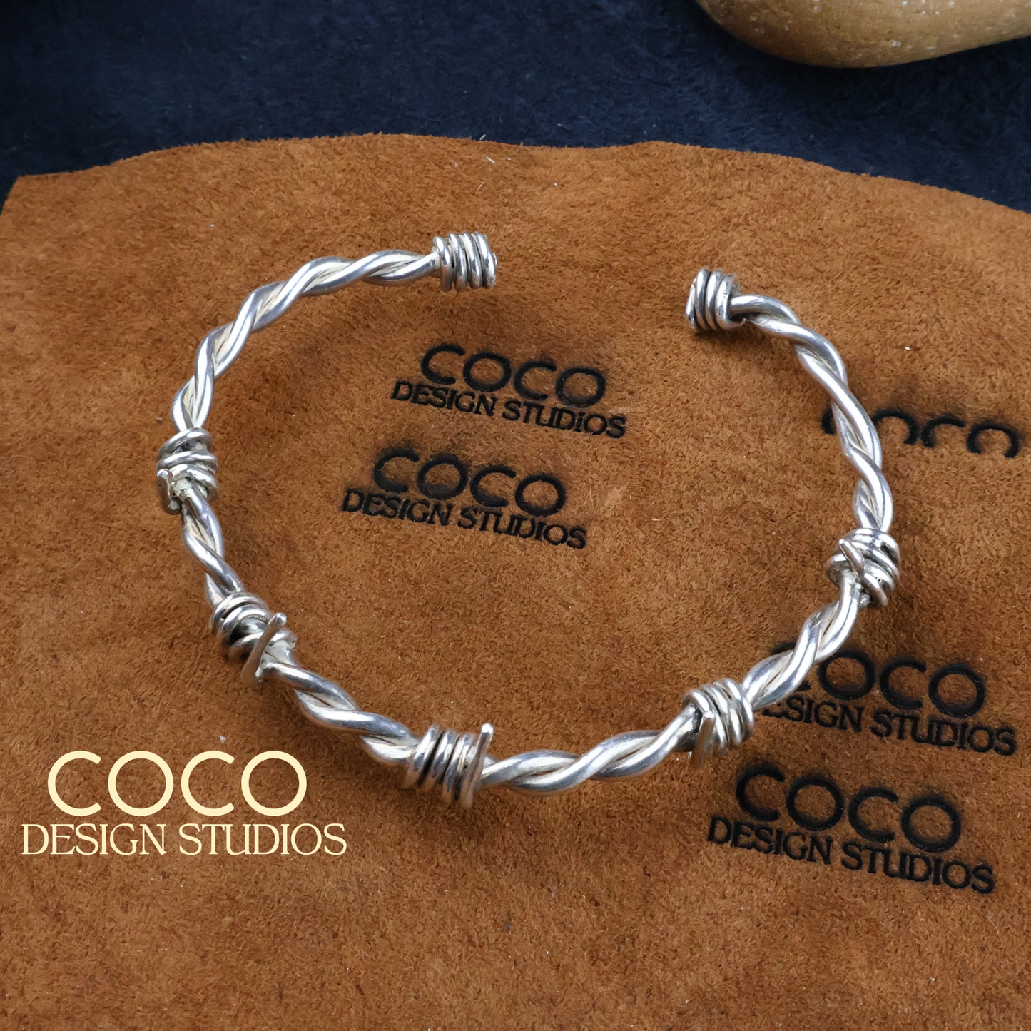 Sterling SIlver Barbed Wire Cuff