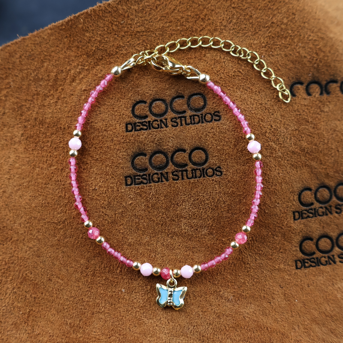 Ruby & Rhodonite Flutter Bracelet