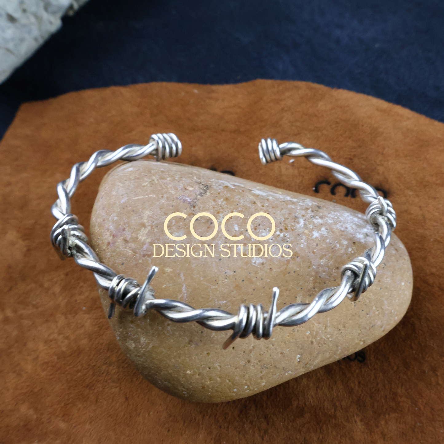 Sterling SIlver Barbed Wire Cuff