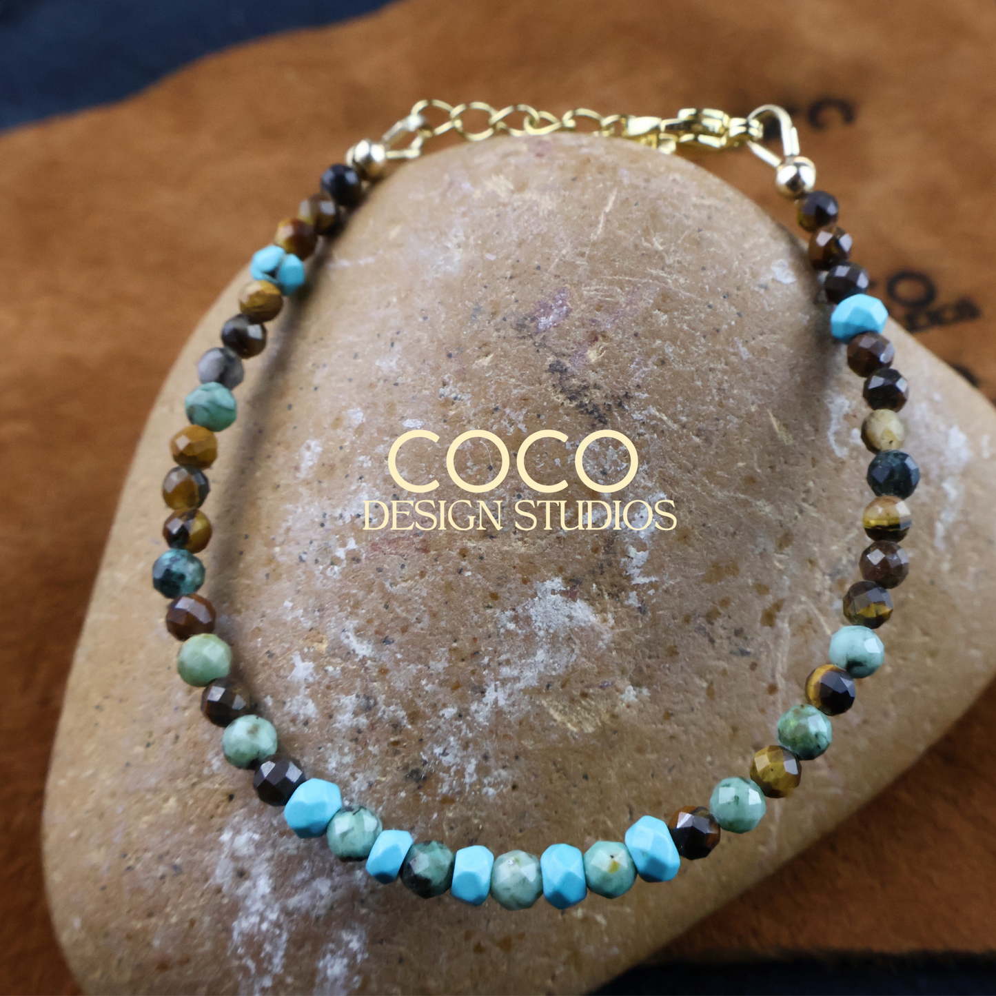 Tiger's Eye and Turquoise Bracelet