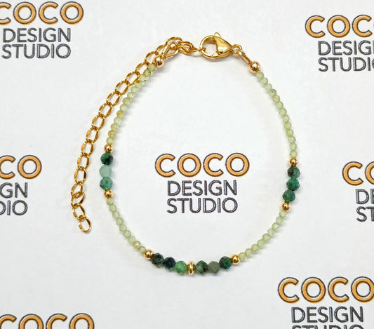 Emerald Peridot Radiance Bracelet